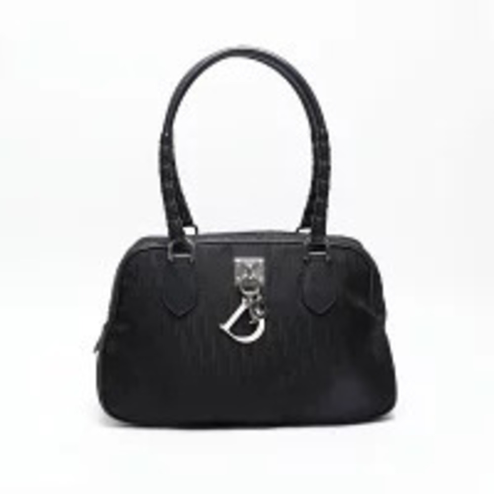 Dior issimo  Christian Black Trotter Shoulder Bag Lovely